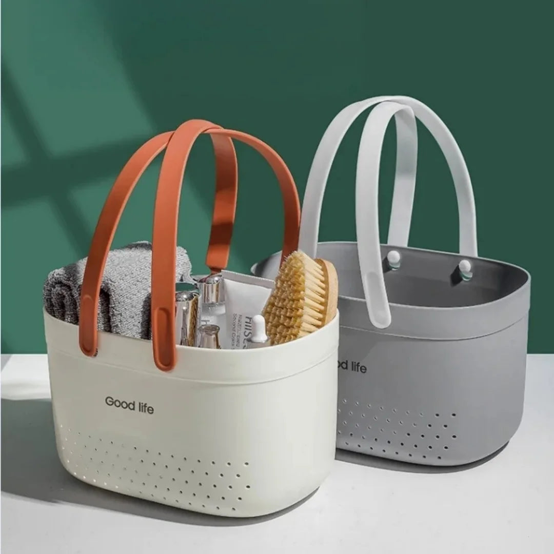 Portable Shower Caddy Basket with Handles – Plastic Storage Tote Shower Caddy Basket Babs