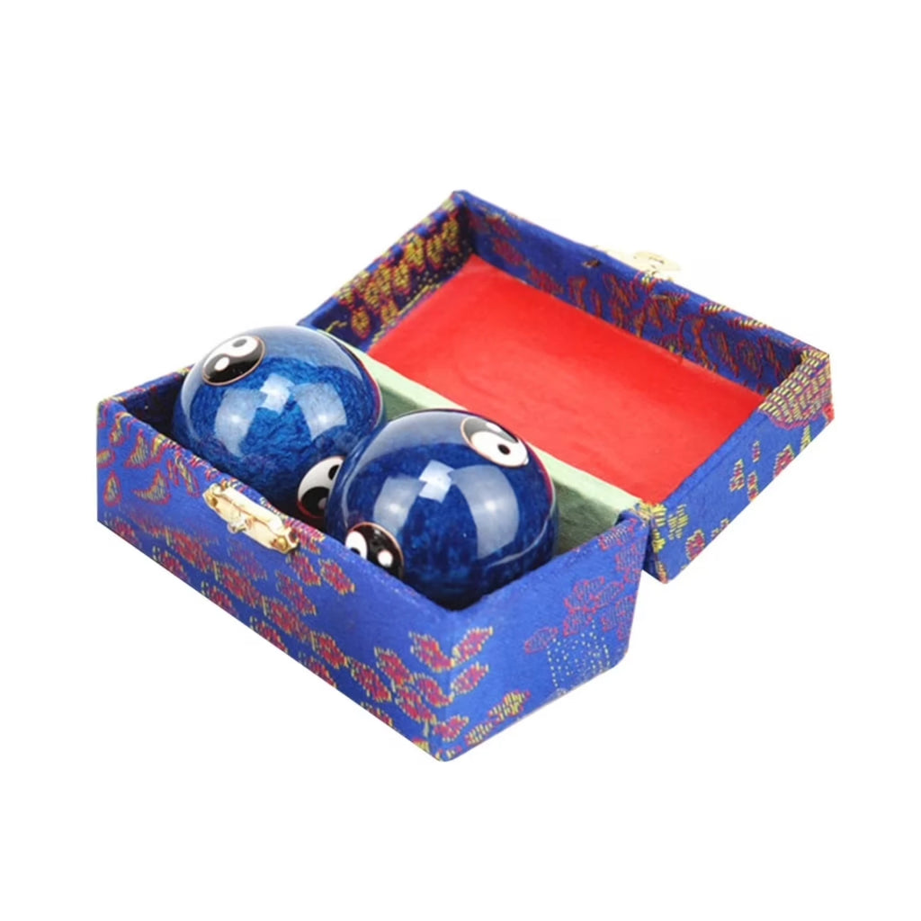 2pcs Baoding Balls – Metal Meditation Balls with Chimes Meditation Exercise Balls Babs A