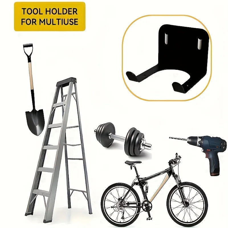 Black Metal Tool Storage Hook – Garage Organizer for Garden Tools Garage Storage Hook Babs
