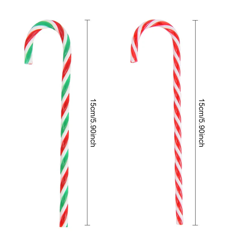 Acrylic Candy Cane Christmas Tree Ornaments | Xmas Pendants Christmas Tree Ornaments Babs