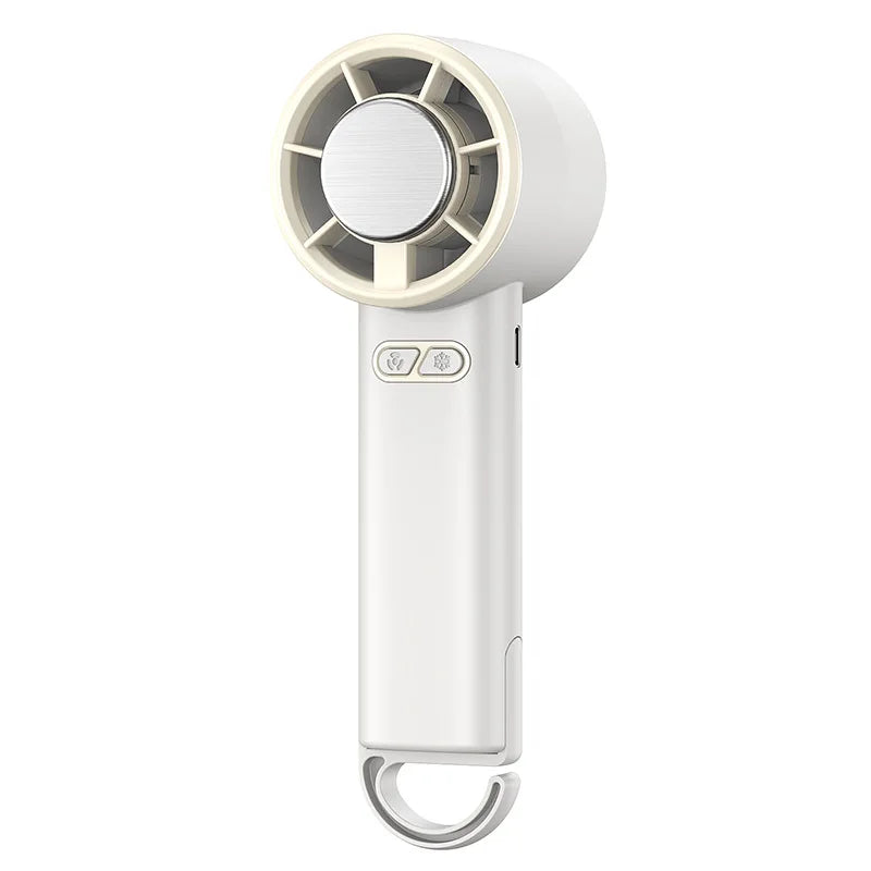 USB Handheld Mini Cooling Fan – 5 Speed Foldable Type-C Handheld Cooling Fan Babs Y32 white