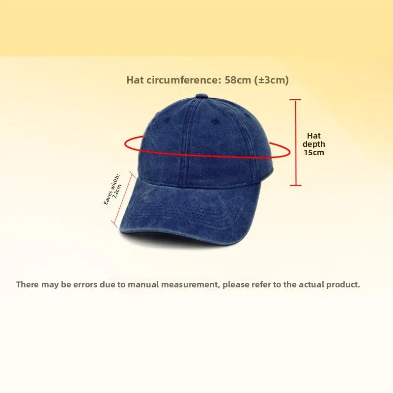 Vintage Washed Baseball Cap – Adjustable Sun Visor Unisex Hat Baseball Cap Babs