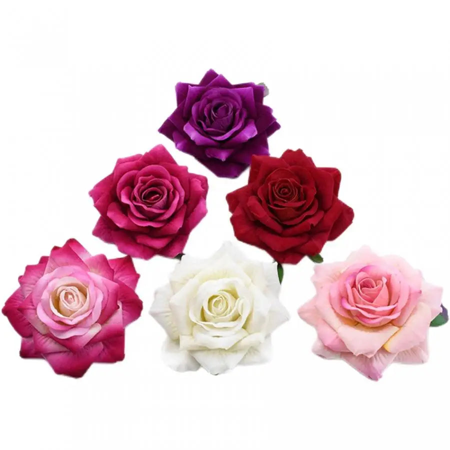 Silk Rose Heads 5/10pcs – DIY Wedding & Home Décor Flowers Artificial Silk Flowers Babs
