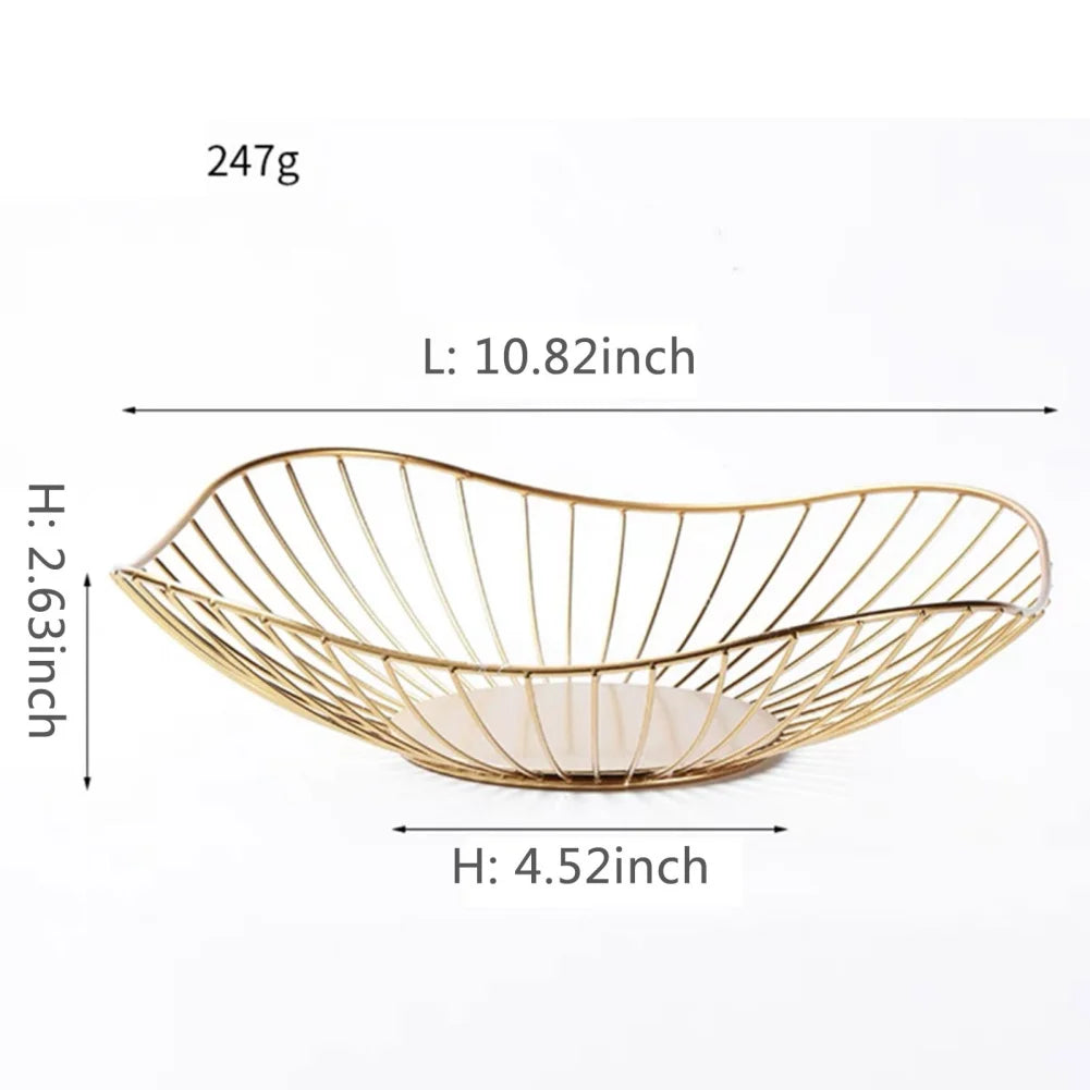 Metal Fruit Basket – Iron Kitchen Storage Bowl Organizer Metal Fruit Basket Babs B2