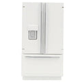 Miniature White Wooden Refrigerator Figurine – Handmade Décor Miniature Wood Figurine Babs White