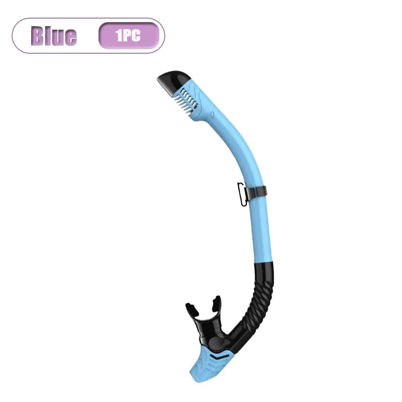 Full Dry Snorkel for Adults – 1–10 Pack Diving Breathing Tube Dry Snorkel Babs Blue-1PC