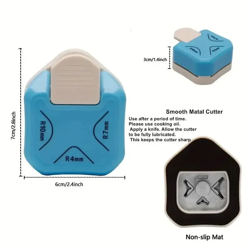 3-in-1 Corner Rounder Cutter for Cards, Photos & Paper Corner Rounder Punch Babs