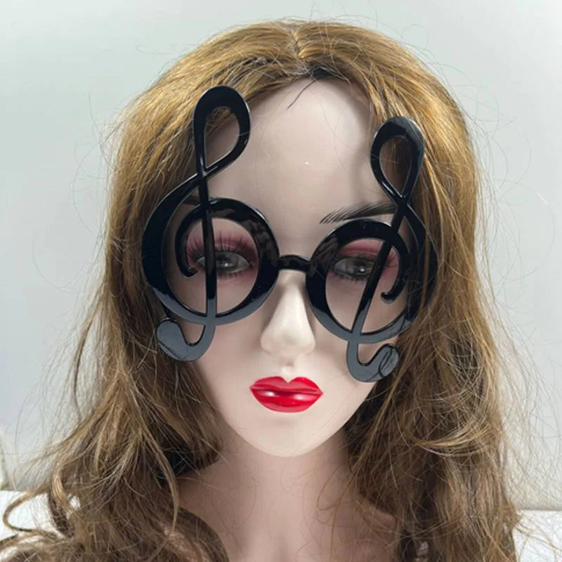 10-Pack Musical Note Party Glasses – Kids & Adult Costume Props Novelty Party Glasses Babs
