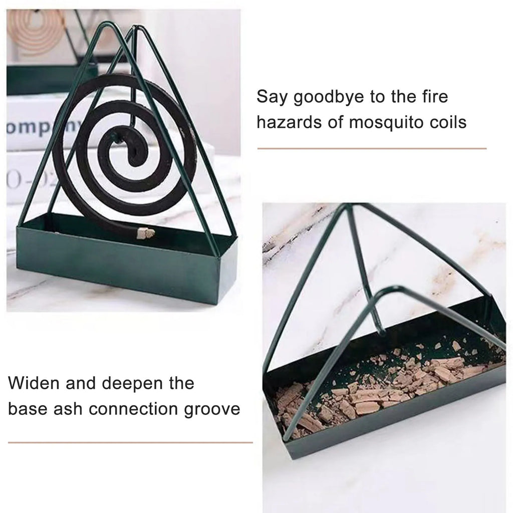 Triangular Iron Mosquito Coil Holder with Ash Tray | Home Décor Mosquito Coil Holder Babs