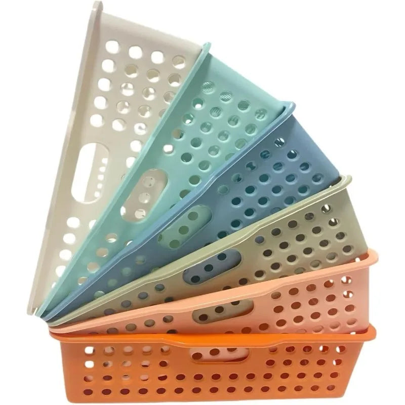 6-Pack A4 Plastic Paper Storage Trays – Desk Organizer Baskets Desk Organizer Trays Babs