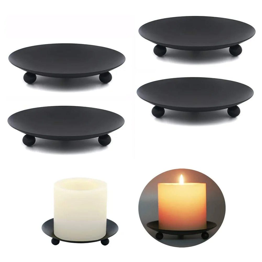 Rustless Iron Candle Holder Pedestal – Pillar & Tea Light Candle Holder Pedestal Babs