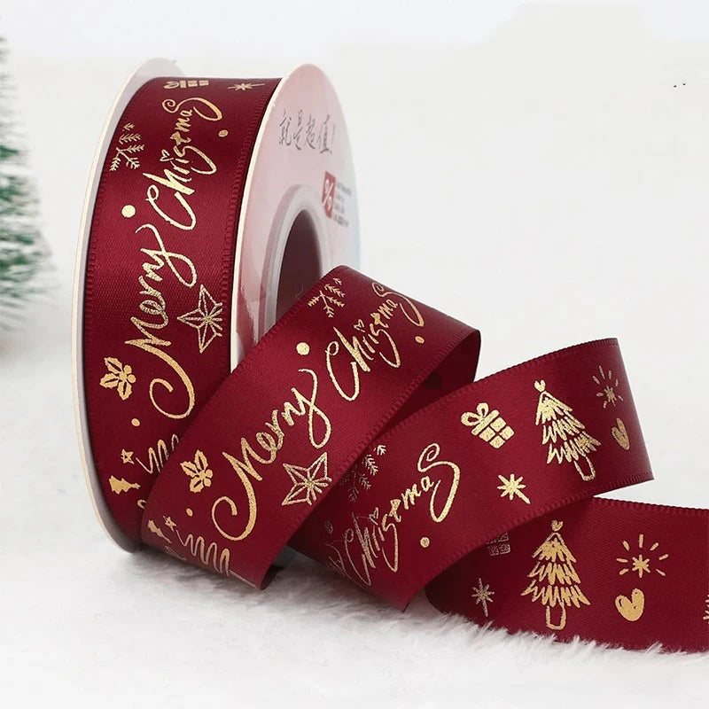 5m Christmas Ribbon – Gift Wrap, Tree & Holiday Décor