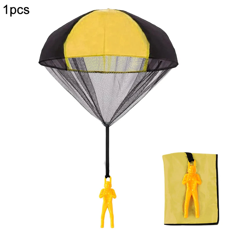Parachute Toy Hand Throw Flying Game – Party Favors 1-6 Pcs Parachute Flying Toy Babs 1Pcs 4
