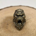 Roaring Gorilla Brass EDC Bead Lanyard Pendant Punk Charm Brass Lanyard Charm Babs 1pc