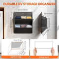 RV Door Shoe Rack – Deep Pocket Adhesive Wall Organizer Door Shoe Organizer Babs Black
