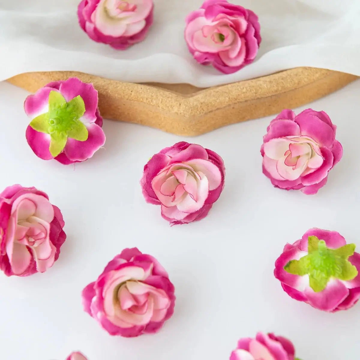 Silk Rose Tea Bud Artificial Flowers 50/100pcs – Wedding & DIY Decor Artificial Silk Flowers Babs Color1 50pcs