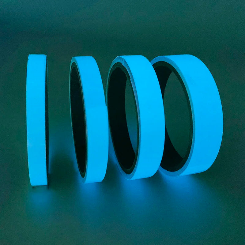 3M Glow in the Dark Wall Sticker Tape – Luminous DIY Decal Glow Wall Sticker Babs blue 3m x 1cm