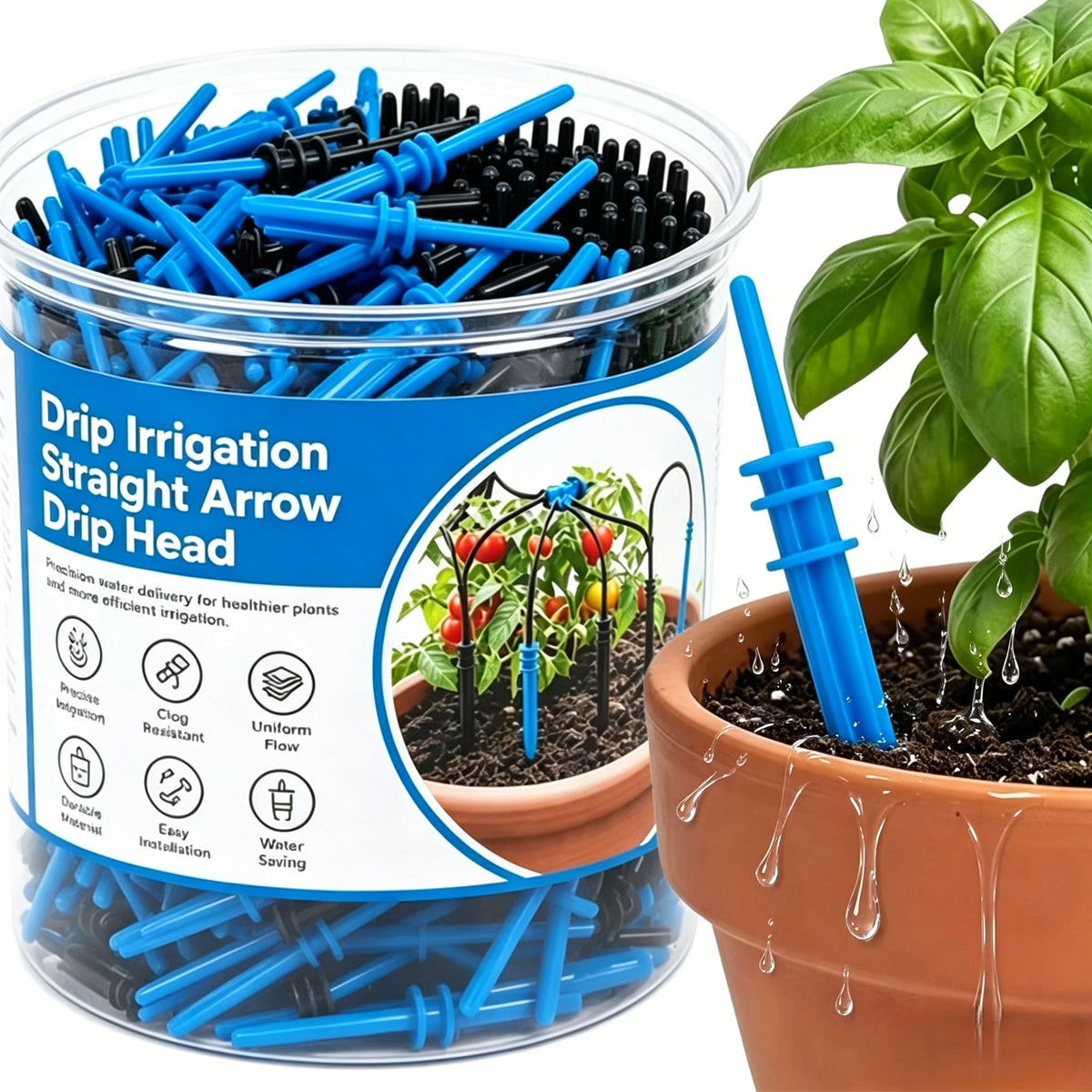 Arrow Drip Emitters – Micro Flow Garden Irrigation Dripper Kit Drip Irrigation Emitter Babs