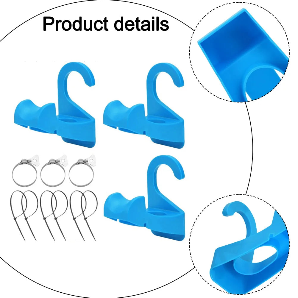 Pool Pipe Holder Set – Plunger Valve Brackets, Clips & Ties Pool Pipe Holder Set Babs