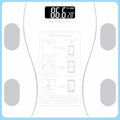 Bluetooth Smart Body Scale – Rechargeable Digital Weight Scale Smart Body Scale Babs White