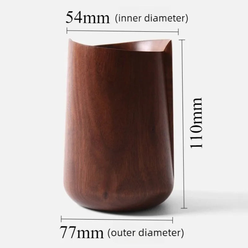 Vintage Wooden Pen Holder – Minimalist Solid Wood Desk Organizer Wooden Pen Holder Babs Brown-S
