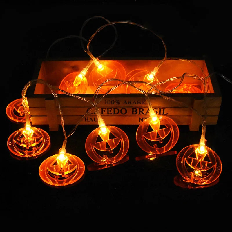 Halloween LED String Lights – Pumpkin Bat Ghost 10-LED 1.5M Halloween String Lights Babs