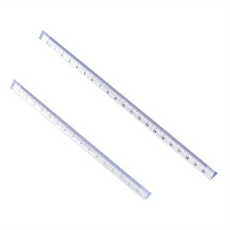 Transparent Triangular Scale Ruler – Drafting & Drawing Template Triangular Scale Ruler Babs 2pcs