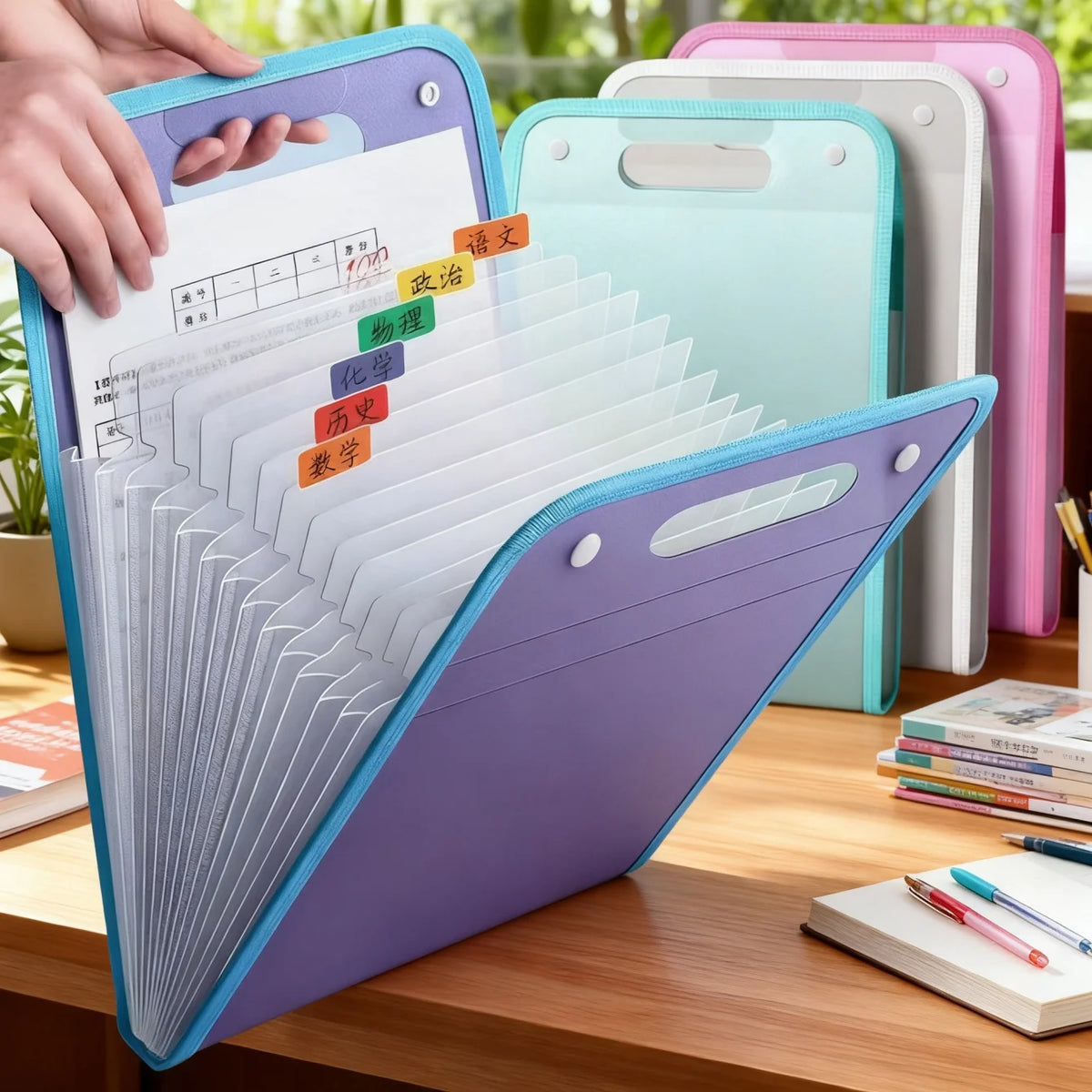 13-Pocket Expanding File Folder Accordion Document Organizer Accordion File Organizer Babs