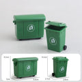 Dollhouse Mini Trash Cans & Tool Car Set – Scene Model Dollhouse Accessory Set Babs green-1set