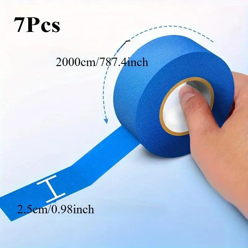 7-Roll Blue Painter's Masking Tape – DIY, Crafts & Office Painter's Masking Tape Babs 7pcs