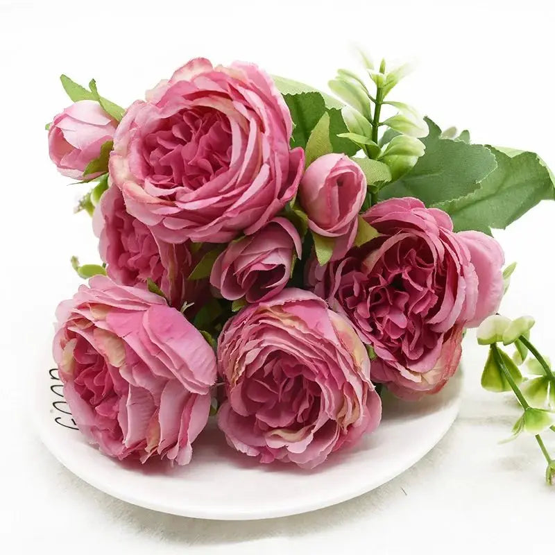 Silk Peony Artificial Flowers – Wedding & Home Décor Bouquet Artificial Silk Flowers Babs color6 2 pcs
