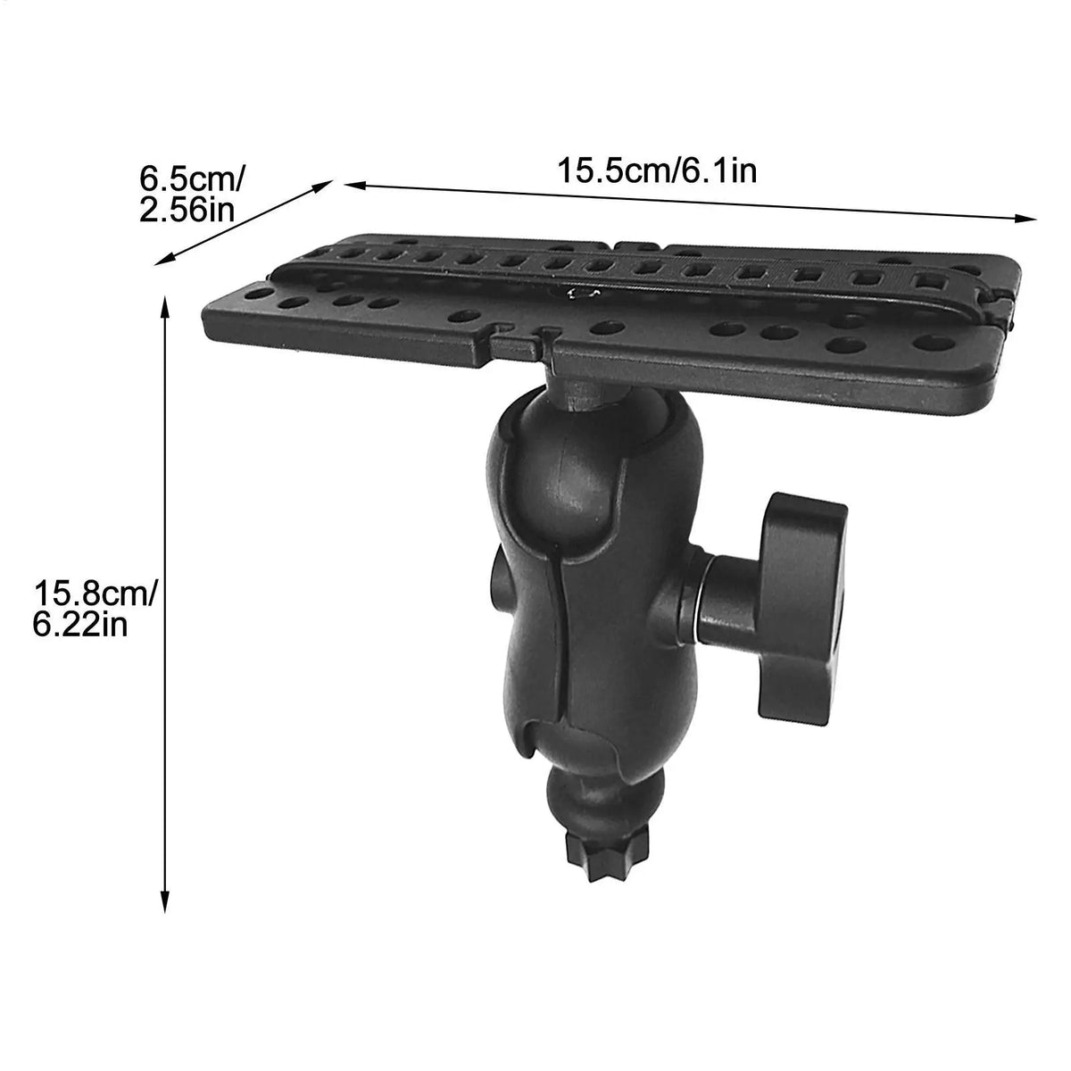 Fish Finder Mount 360° Rotation Ball-Mount Bracket – Nylon Fish Finder Mount Babs