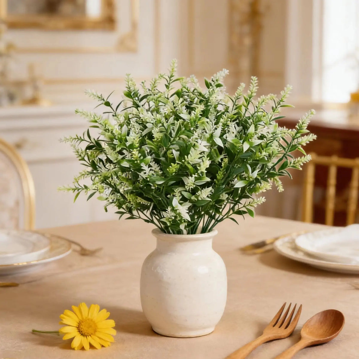 Artificial Lavender Fake Flowers – Wedding, Home & Garden Decor Artificial Flower Stems Babs