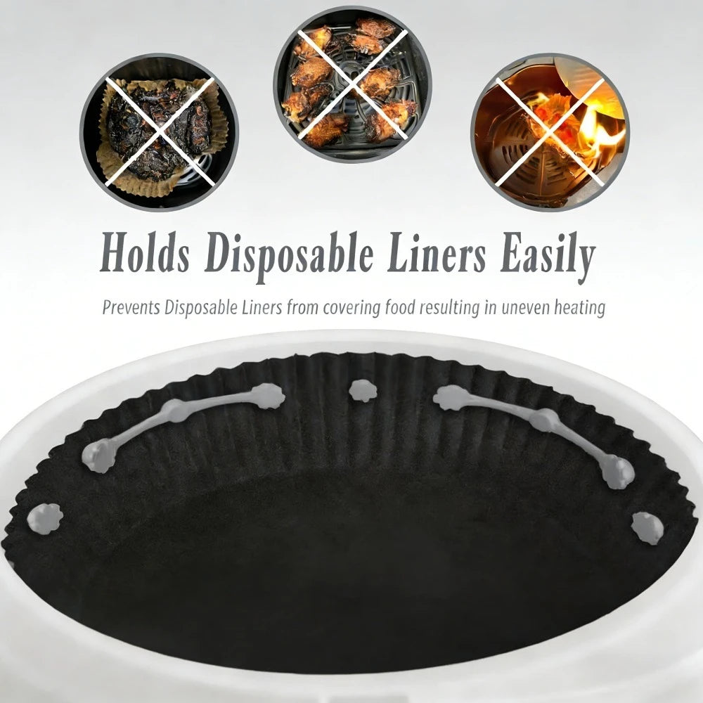 Magnetic Air Fryer Parchment Holder – Silicone Liner Clip Air Fryer Accessory Babs