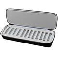 Clipper Blade Case – Hard Travel Organizer Holds 12 Blades Blade Storage Case Babs black
