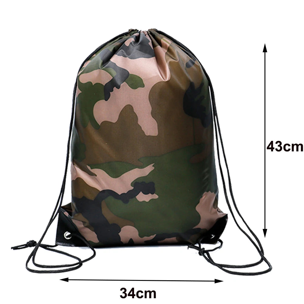 Non-Woven Drawstring Party Gift Bags for Boys & Girls Party Favor Bag Babs Camouflage 27x34cm