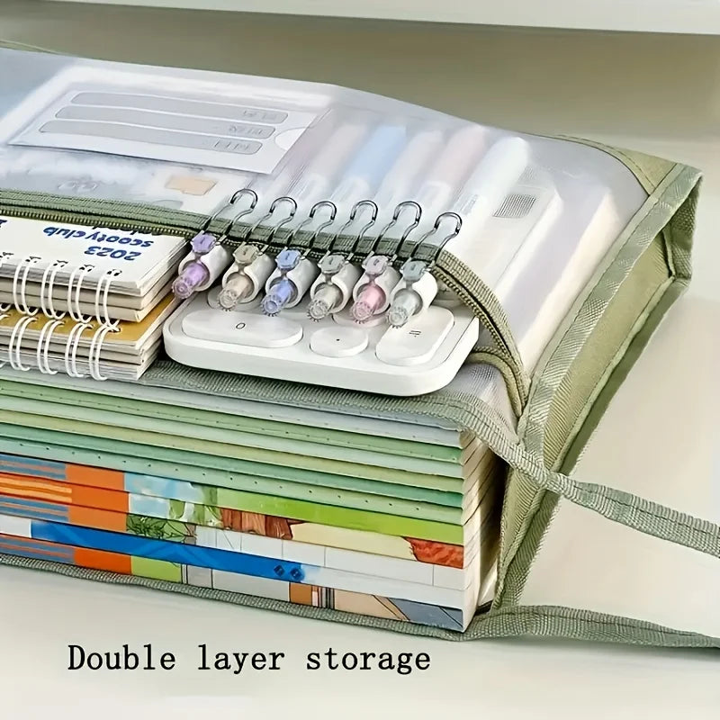 A4 Double-Layer Mesh Zipper Pouches – Game & Travel Storage Mesh Storage Pouches Babs
