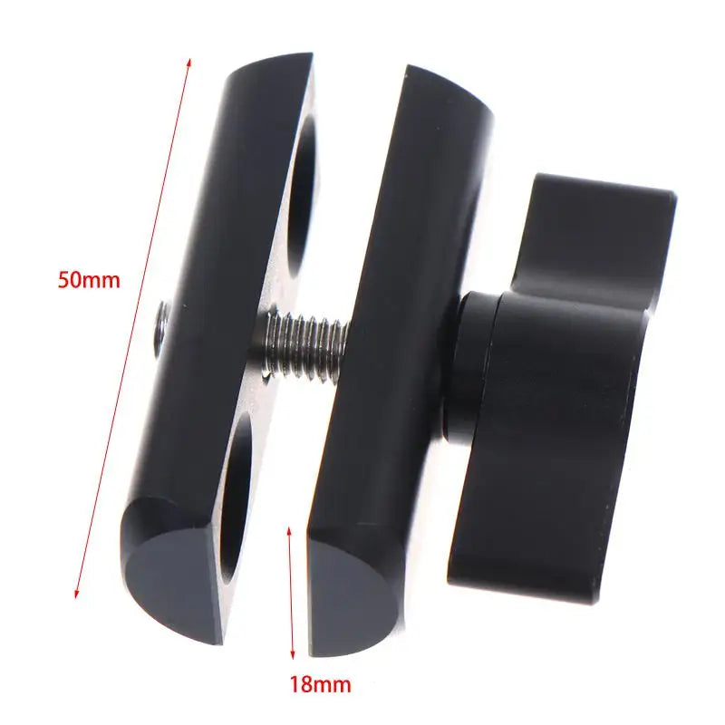 17mm Ball Mount Double Socket Arm Clamp 1/4" Screw Adapter Camera Mount Adapter Babs