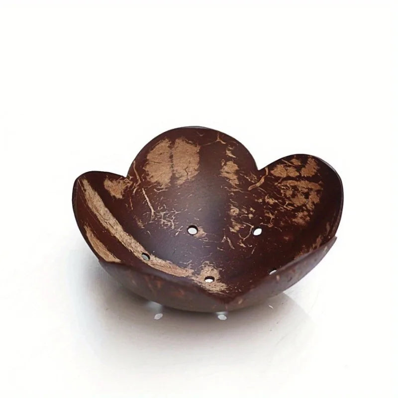 Coconut Shell Bowl – Rustic Soap Dish, Candy Tray & Home Décor Decorative Coconut Bowl Babs flower