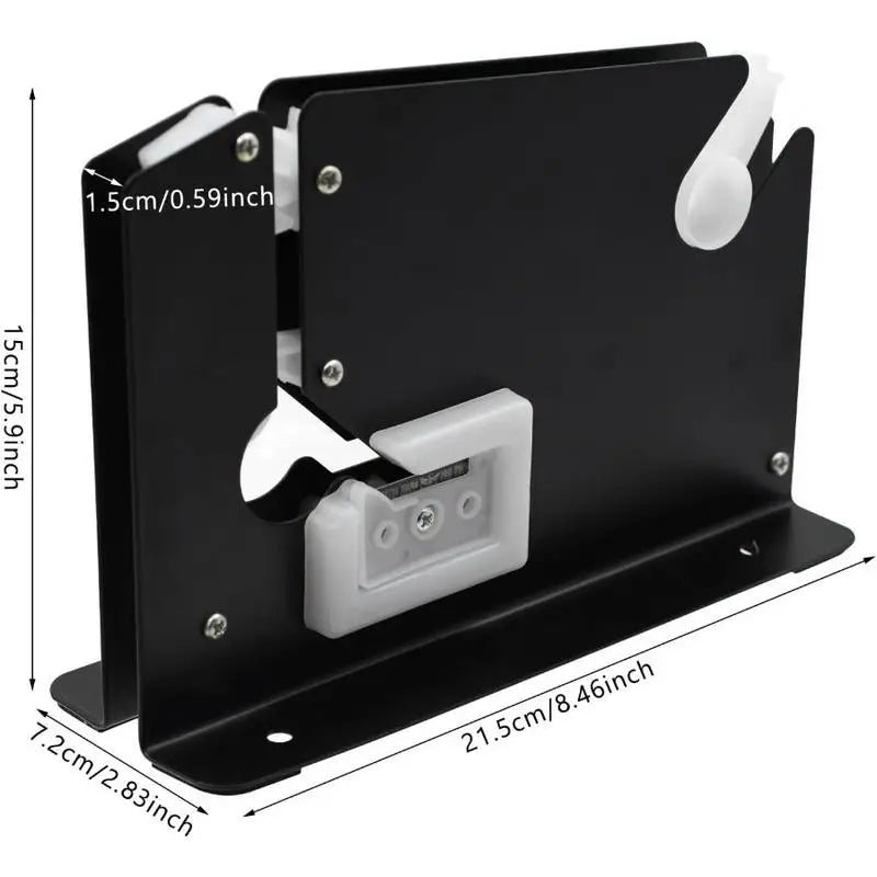 Heavy Duty Steel Poly Bag Sealer Tape Dispenser with Trimmer Bag Sealer Dispenser Babs