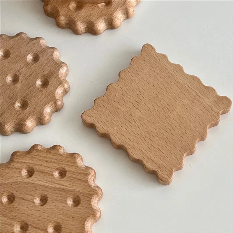 Cute Cookie Biscuit Shape Acrylic Coaster | Fun Gift Idea Novelty Drink Coaster Babs