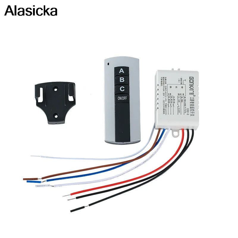 220V Wireless Remote Control Switch 1/2/3 Channel RF 433MHz Remote Control Switch Babs