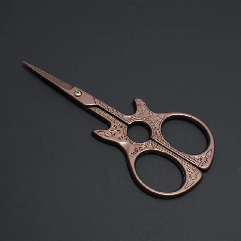 Guitar Pattern Dressmaker Shears – Stainless Steel Sewing Scissors Dressmaker Shears Babs copper