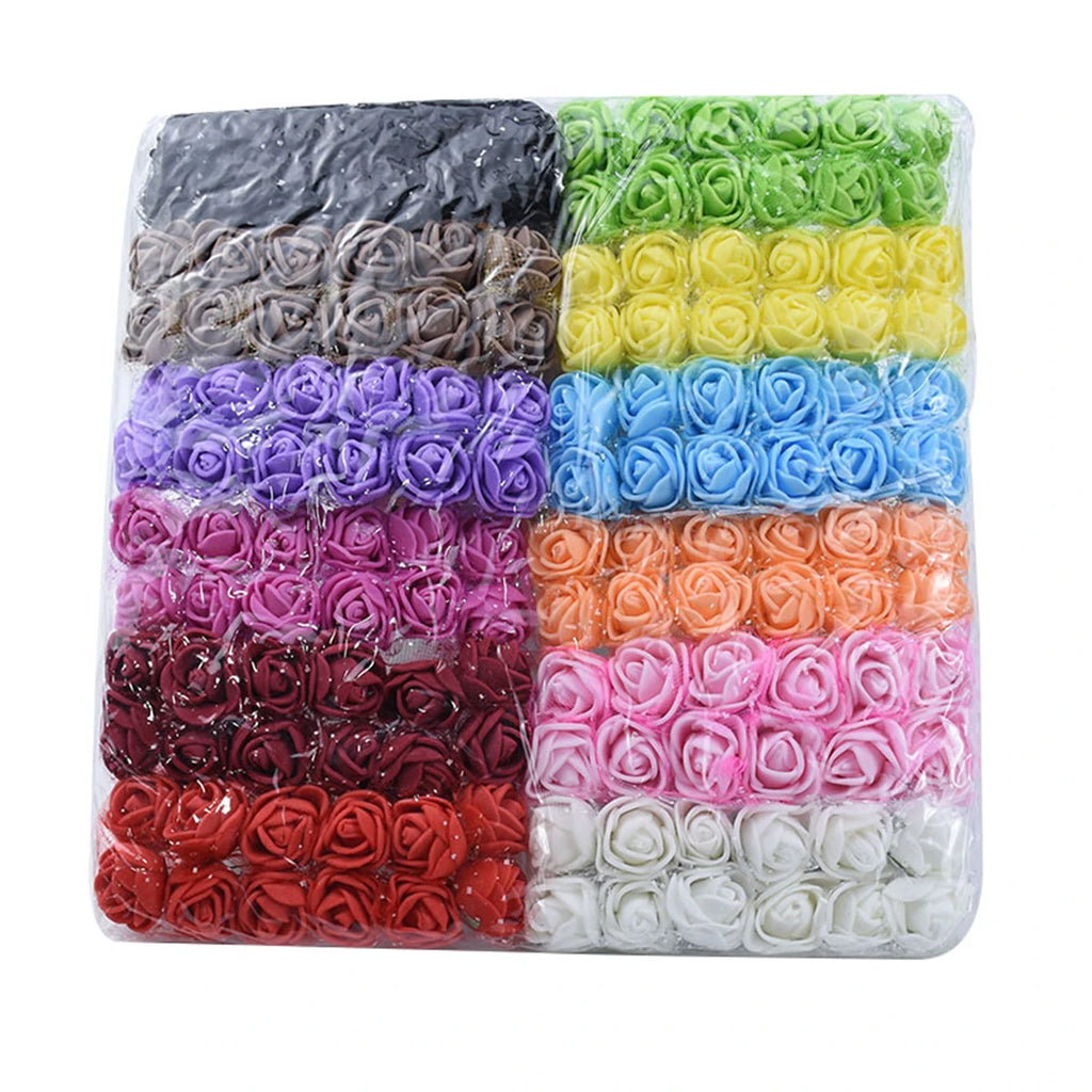 144pcs Artificial PE Roses – UV Protection, DIY & Wedding Decor Artificial Flowers Babs