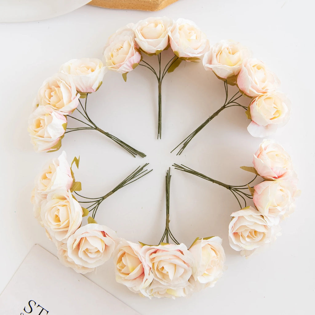Artificial Silk Rose Bouquet for Wedding, Home & DIY Decor Artificial Flower Bouquet Babs