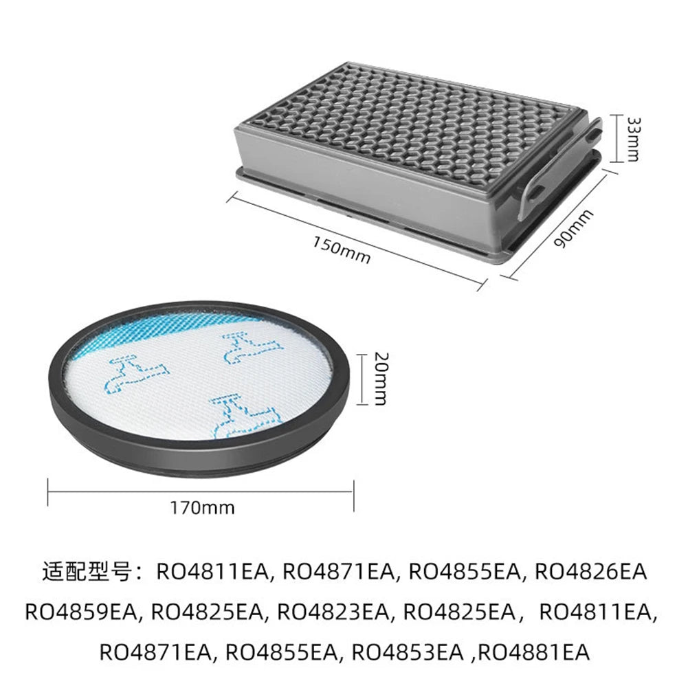 Rowenta Compact Power XXL Filter Set – Motor & Exhaust Filters Vacuum Cleaner Filter Babs