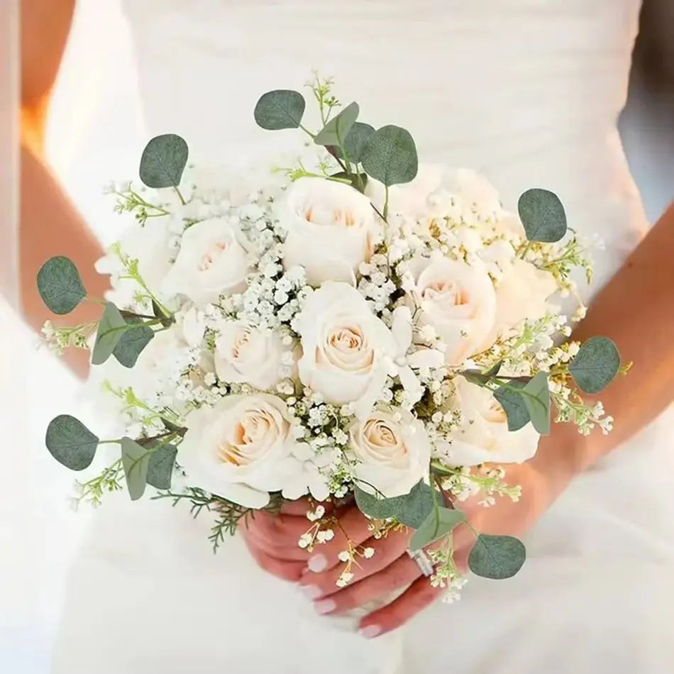 Artificial Eucalyptus Stems – Faux Greenery for Weddings & Home Artificial Floral Stems Babs