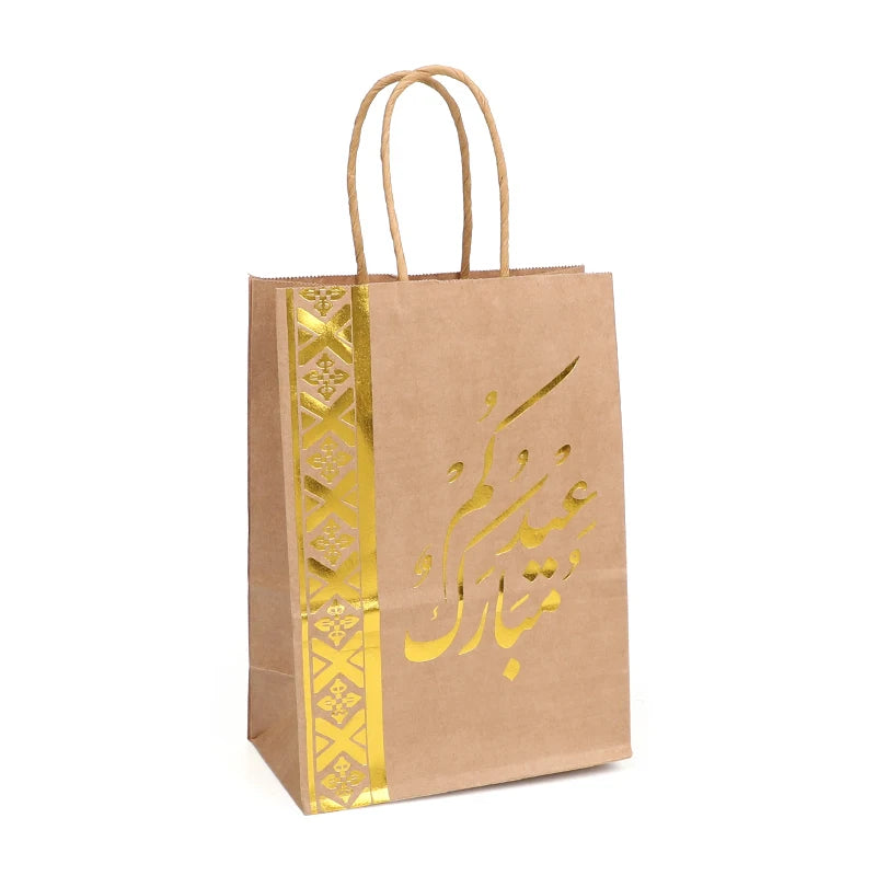 6pcs Eid Mubarak Ramadan Gift Bags with Handles | Party Supplies Party Gift Bags Babs