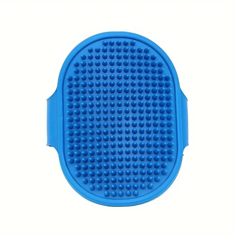 Silicone Dog Bath Brush – Pet Massage & Shampoo Scrubber Pet Grooming Brush Babs Blue
