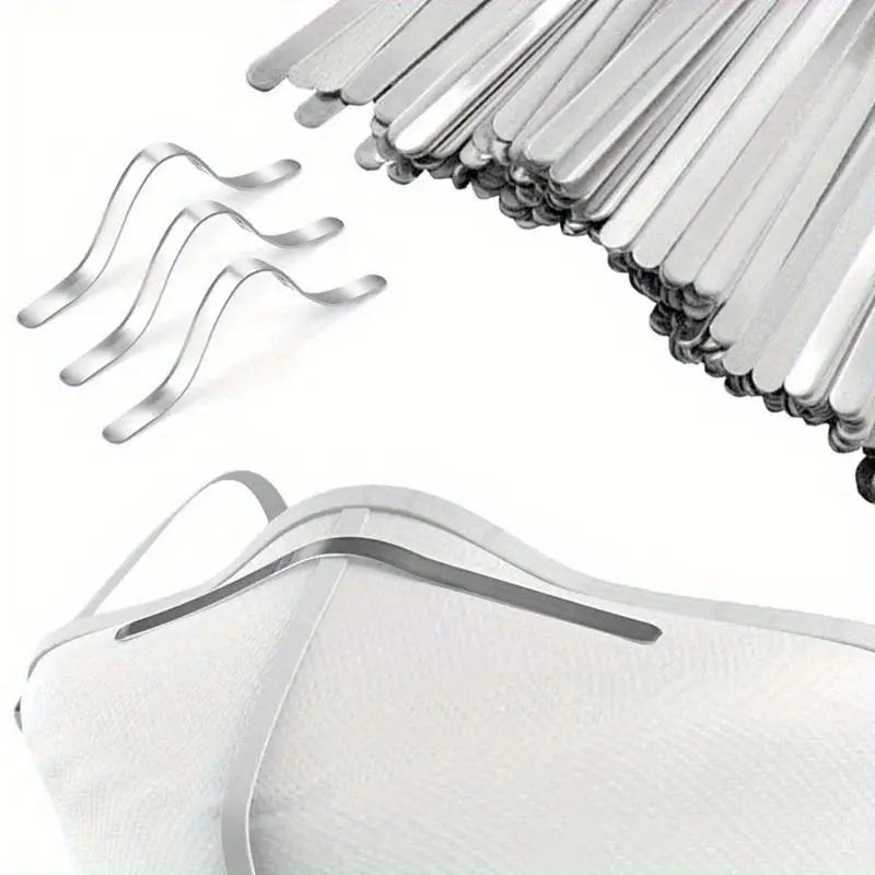 Aluminum Mask Nose Bridge Strips 100/200pcs – Adjustable Mask Accessories Babs 100Pcs